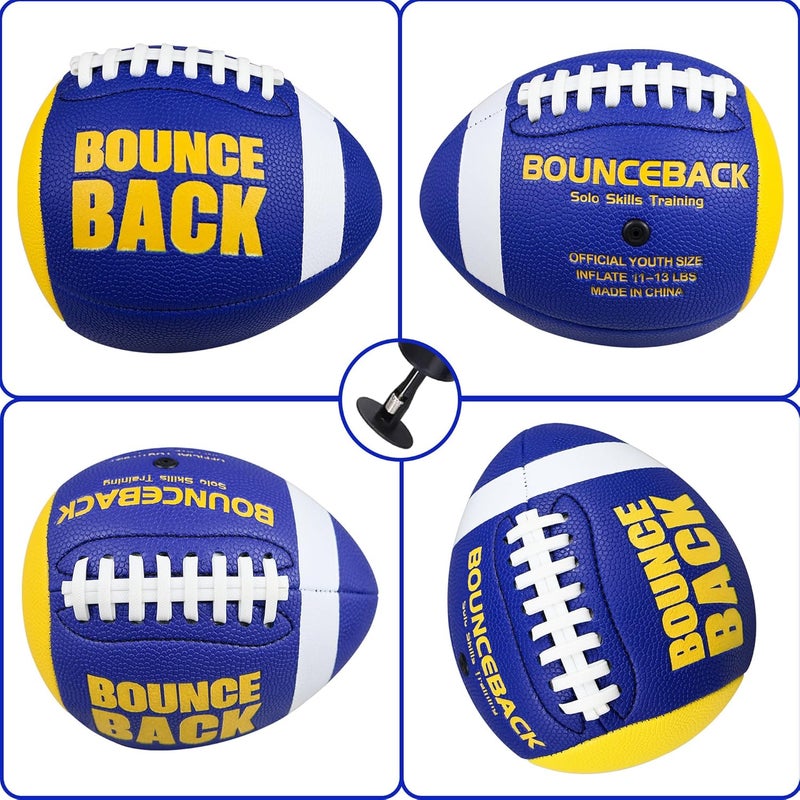 BOUNCEBACK Training Football, Youth Size & Official Size, Fatherless Football PassCatch Solo Enhancing Passing Catching(with Pump) - Image 4